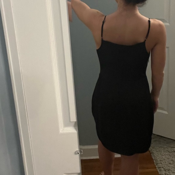 Cotton Candy LA Black Cowl Neck Slip Dress - Picture 3 of 6